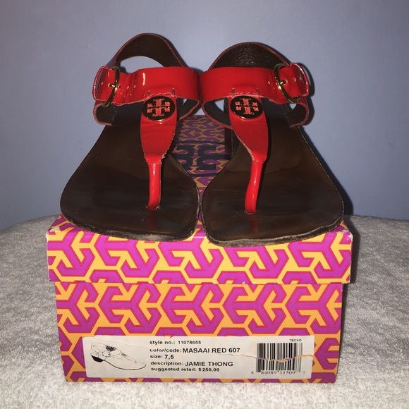 Tory Burch Shoes - Tory Burch patent leather thong sandal