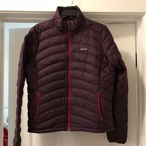 Patagonia Women's Light Puffer Jacket in Eggplant