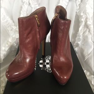 SALE -- Vince Camino ruby nappa booties