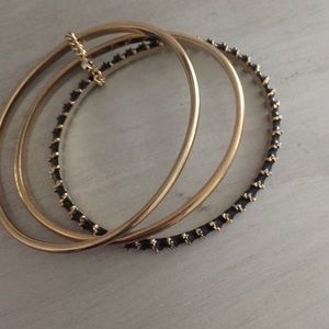 Gold and Black Bangels