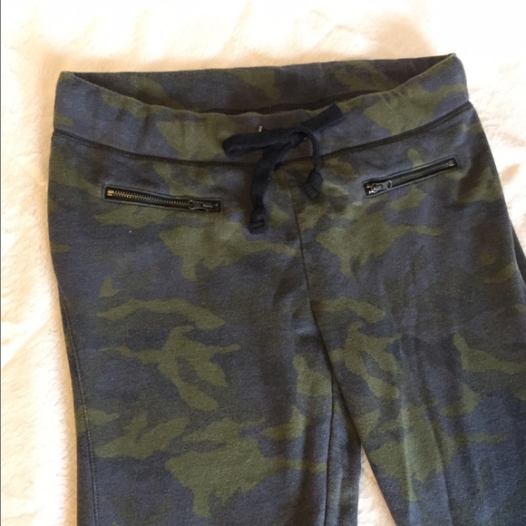 Camo Joggers with Tie Up Waist Band