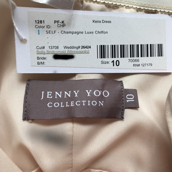 FINAL Jenny Yoo Collection Keira Dress Size 10 - Picture 6 of 6