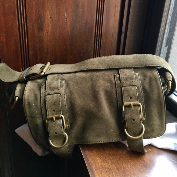 Kooba green suede purse