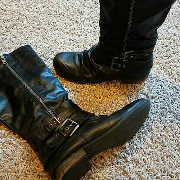 Tall black boots