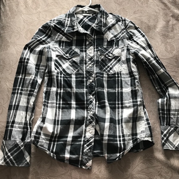 Levi's Western Button Up Flannel Shirt XS