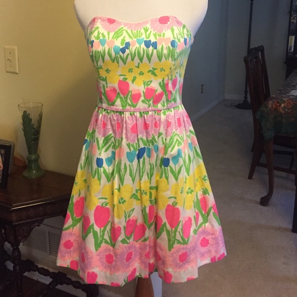 Lilly P strapless.