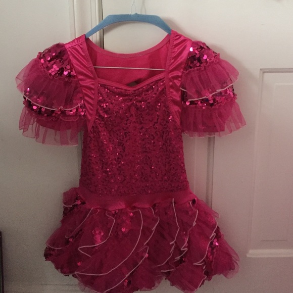 Pink, sequin costume