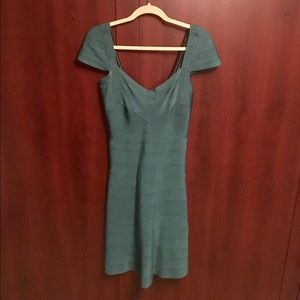 Herve Leger Medium Flared Skirt Bandage Dress