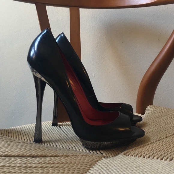 Charles Jourdan Black Stilettos