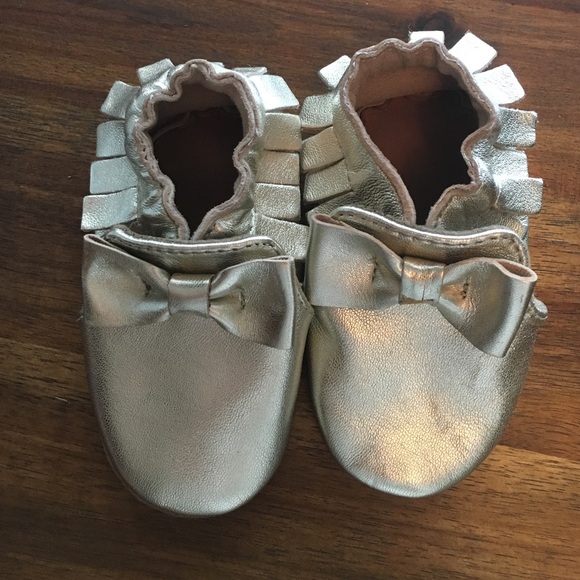 Roobeez for Baby Gap infant gold moccasins 💗