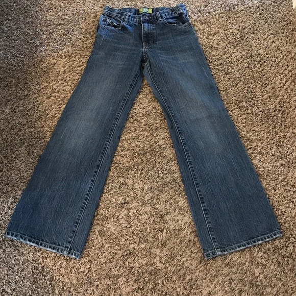 Old Navy boys size 12 boot cut jeans.