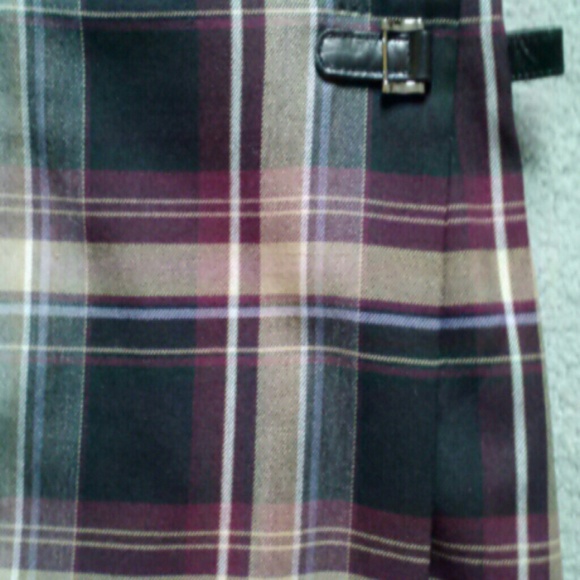 Charter Club plaid wrap around skirt