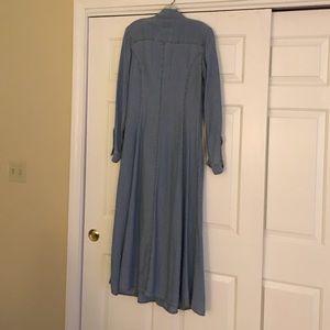 A long sleeve demi shirt dress