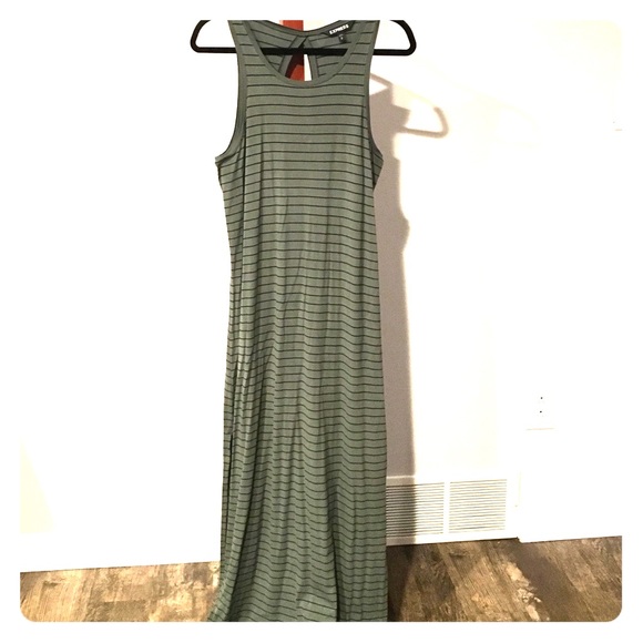 Casual Striped Maxi Dress