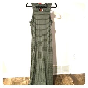 Casual Striped Maxi Dress