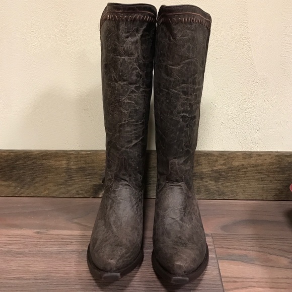 Ladies Lucchese Tobacco Tall Boots