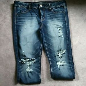 Destroyed American Eagle Jeans