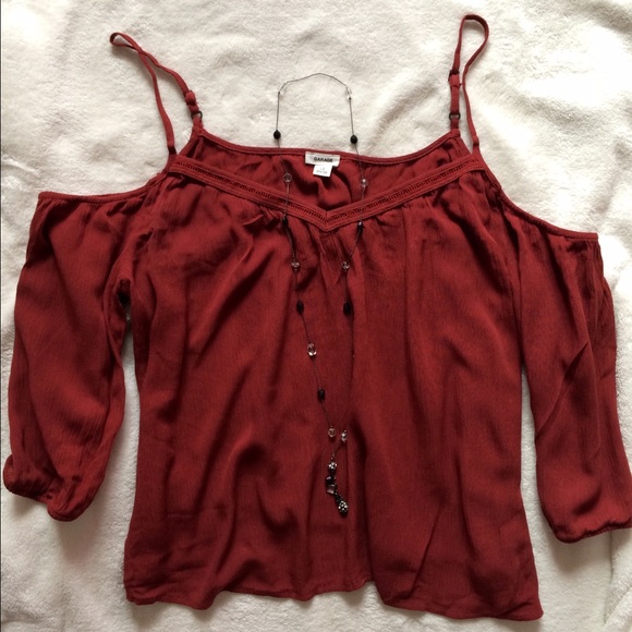 •BOHO Shoulder Cut Blouse