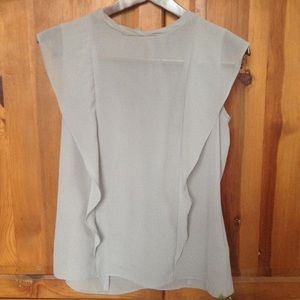 Delicate gray Worthington Blouse- small