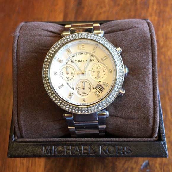 Michael Kors Parker Silver-Tone Watch