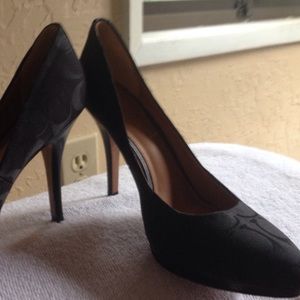 Coach black pumps