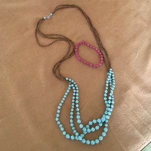 31 bits necklace and bracelet.