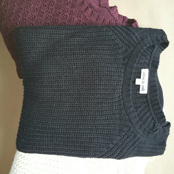 Long sleeve black sweater