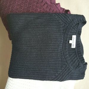 Long sleeve black sweater