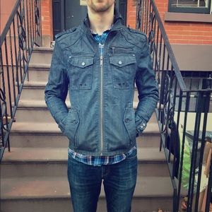 Esprit Men's Blue Denim Jacket, Size 38R