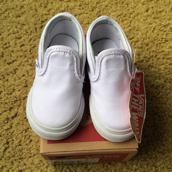 Vans Other - NWT White Toddler Slip On Vans Never Worn!!!
