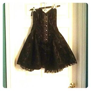 Black corset dress