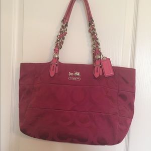 Bright PINK Coach purse