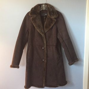 Women's Faux Shearling Full Lined Winter Coat