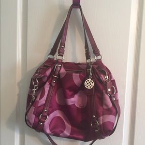 Purple signature Coach purse