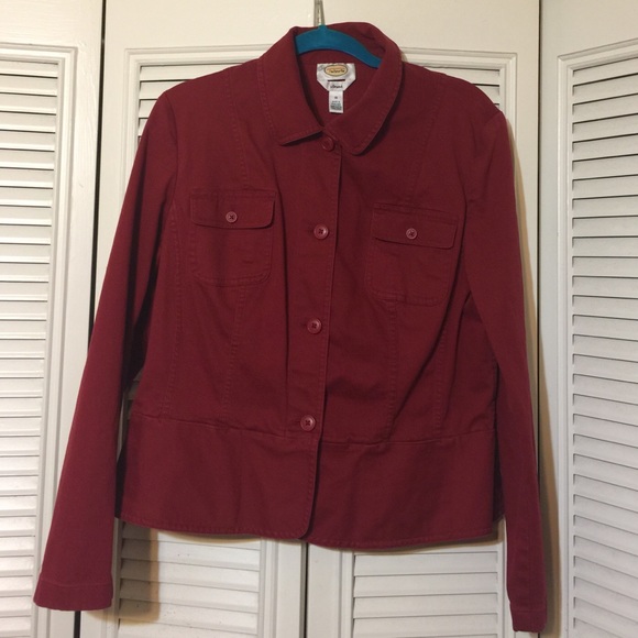 Talbots red button up jacket