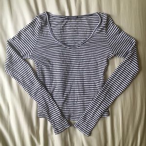 Brandy Melville striped crop top