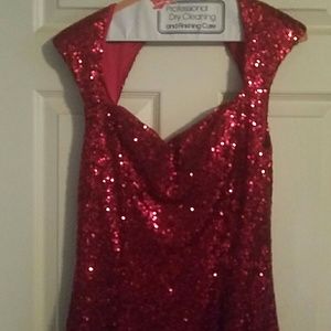 Red Sequenc  NYE dress