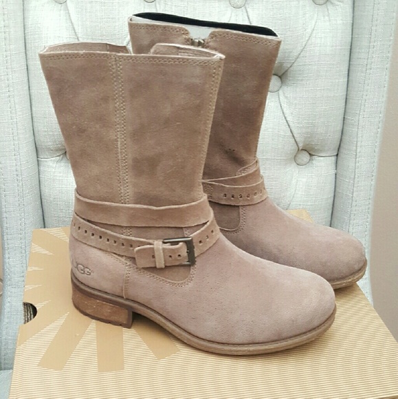 NIB UGG KIINGS MOTO BUCKLE BOOTS - Picture 2 of 4