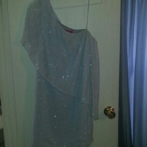 Womens heather blue dress