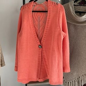 Soft Surroundings peach sweater