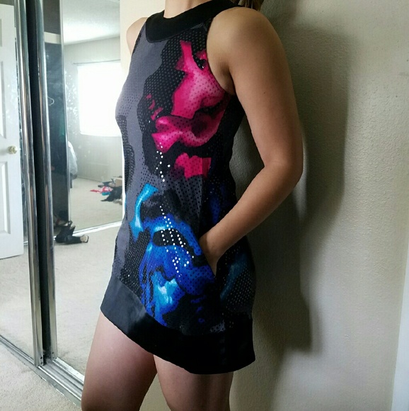 Express Sequined Mini Dress