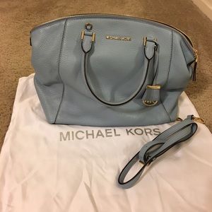Michael Kors baby blue handbag