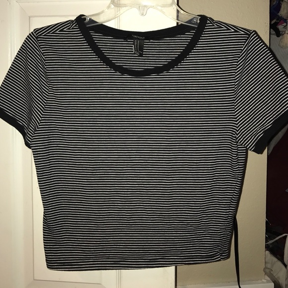 striped crop top