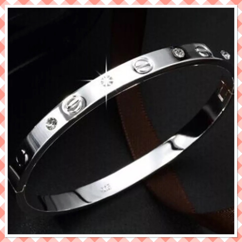 18K gold-plated stainless steel cuff - Picture 6 of 8