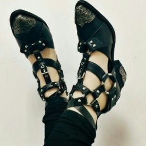 Temeku Jeffrey Campbell Harness booties