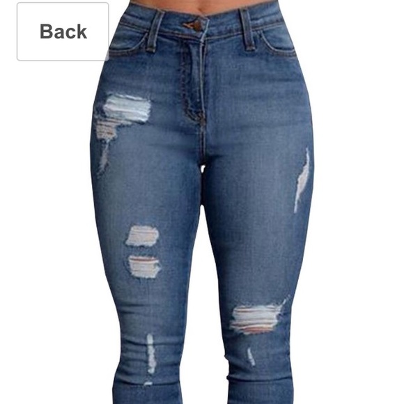 Nwot High waisted Stretch Jeans Skinny Distressed