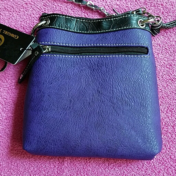 NWT Purple Longhorn Bag w/ Wallet Wristlet - Picture 2 of 3