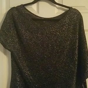 Glitter,  off the shoulder top