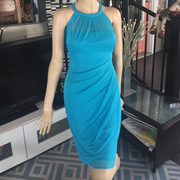 Blue cocktail dress