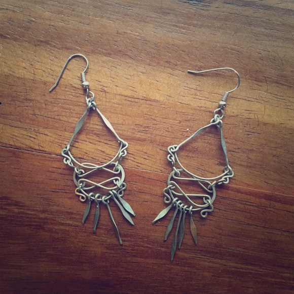 Dangle earrings.